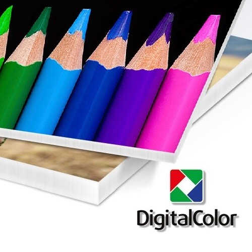 Detail UV tisk na desce PVC 3 mm a výřez na požadovaný tvar